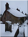 Evershot: cottages below the church