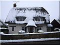 SU1490 : Thatched cottage, 47 High Street, Broad Blunsdon by Vieve Forward