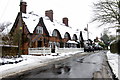 Snowy cottages on Main Street