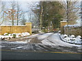 Entrance to Wellsprings Farm off the B6532