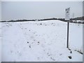 SE2625 : Snowy evidence of presumed trespass by Christine Johnstone