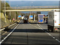 SP1678 : Northbound M42 at Junction 5 by David Dixon