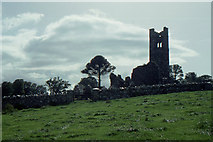 N9675 : Ruined abbey, on the Hill of Slane by Christopher Hilton