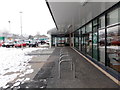 Designated bicycle parking area, Morrisons, Cwmbran