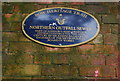TQ3783 : Northern Outfall Sewer, Blue Plaque by N Chadwick