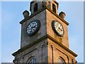 NS3975 : Dumbarton Riverside Parish Church: detail by Lairich Rig