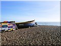 TQ1201 : Fishing boat at West Worthing by Paul Gillett
