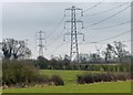 Electricity pylons near Walcote