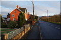 The A470 about to enter Caersws