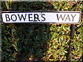 TL1314 : Bowers Way sign by Geographer