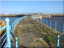 NZ5132 : Middle Pier in West Harbour at Hartlepool by peter robinson