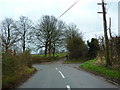 Junction of Polesden Road with Chapel Lane