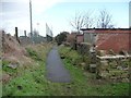 Paved public footpath, Emley