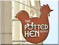 Sign at "The Potted Hen", Belfast