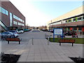 A pedestrian entrance to Southmead Hospital, Bristol