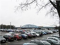 TL1898 : Crescent Bridge and Station car park by Alex McGregor