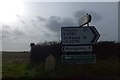 Old and new signs near Tregidgeo