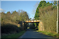 SY9184 : Railway bridge over Grange Road by Robin Webster