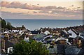 Beer: View across the village to the sea