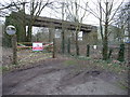 Pipe gantry over the railway line at Bishton