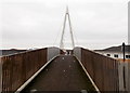 Across Thompson Street footbridge, Barry