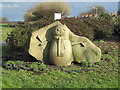 A Snowman on Central Parkway, Newbiggin-by-the-Sea