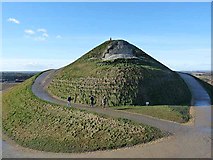 NZ2377 : Right up your nose, Northumberlandia by Oliver Dixon
