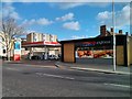 TQ2677 : Esso Garage and Tesco Express Fulham Road Chelsea by PAUL FARMER