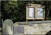SK3898 : Signs at the entrance to Holy Trinity Parish Church (Old), Wentworth, near Rotherham by Terry Robinson