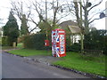 Old telephone kiosk now put to a new use