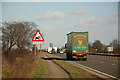 SK7959 : Cycle lane by the A1 by Richard Croft