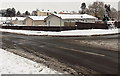 Whittle Drive bungalows in snow, Malpas, Newport