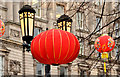 J3374 : Chinese lanterns, Belfast by Albert Bridge