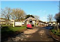 Mile Oak Farm shop and donkey