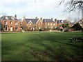 Fine villas overlooking the village green at St. Boswells