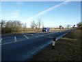 The A10 at the junction with Shepreth Road