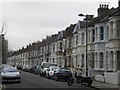 Belgrade Road, N16. Looking west