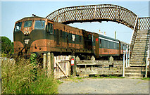 S9909 : Passenger train, Bridgetown station (1990) by Albert Bridge