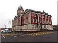 SE corner of Grade II* listed Dock Office, Barry