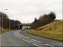 SJ5390 : Motorway Bridge, Clock Face Road by David Dixon
