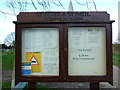TL2842 : St Peter & St Paul, Steeple Morden, Noticeboard by Alexander P Kapp
