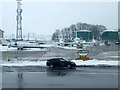 Snow at Luton Airport