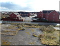 Argosy Way houses viewed from George Street bridge, Newport