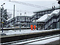 Harpenden railway station in the snow