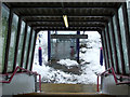 Harpenden railway station in the snow