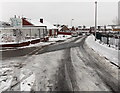 Partly-cleared roadway, Harding Avenue, Malpas, Newport