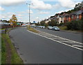 Worcester Road dual carriageway north of railway bridge, Kidderminster 