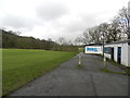 Cricket field and pavilion