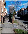 Steps up to the pavement, High Street, Royal Wootton Bassett