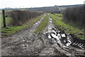 SK7268 : Farm track off Kirton Road by J.Hannan-Briggs